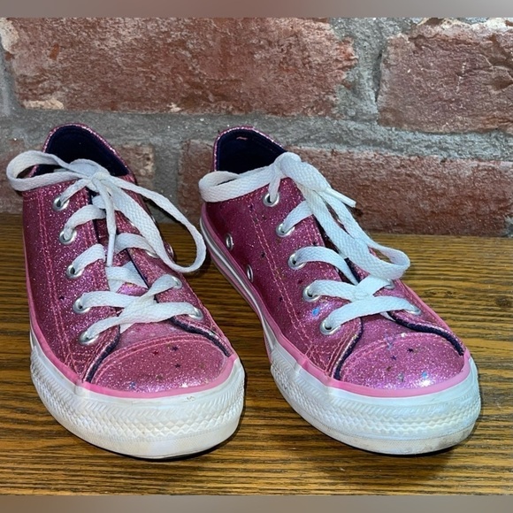 Converse All Star Girl's Converse Chuck Taylor Shoes Galaxy Glimmer Pink Size 13 - Picture 1 of 8